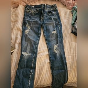 True Religion Ripped Skinny Jeans